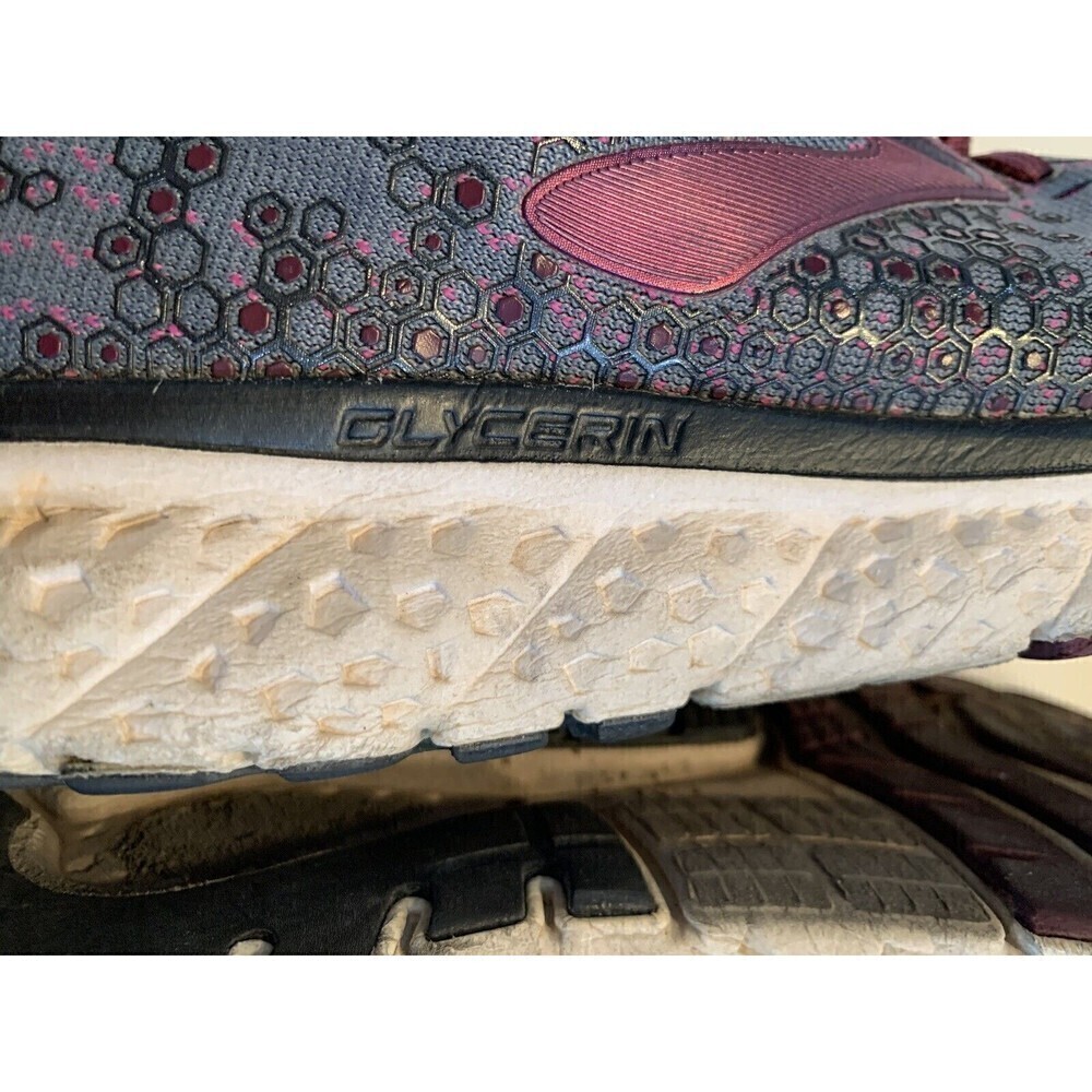 Brooks Glycerin 17 Gray Purple Ax Size 8.5 Womens 1202831B081 Running Shoe - Picture 10 of 13